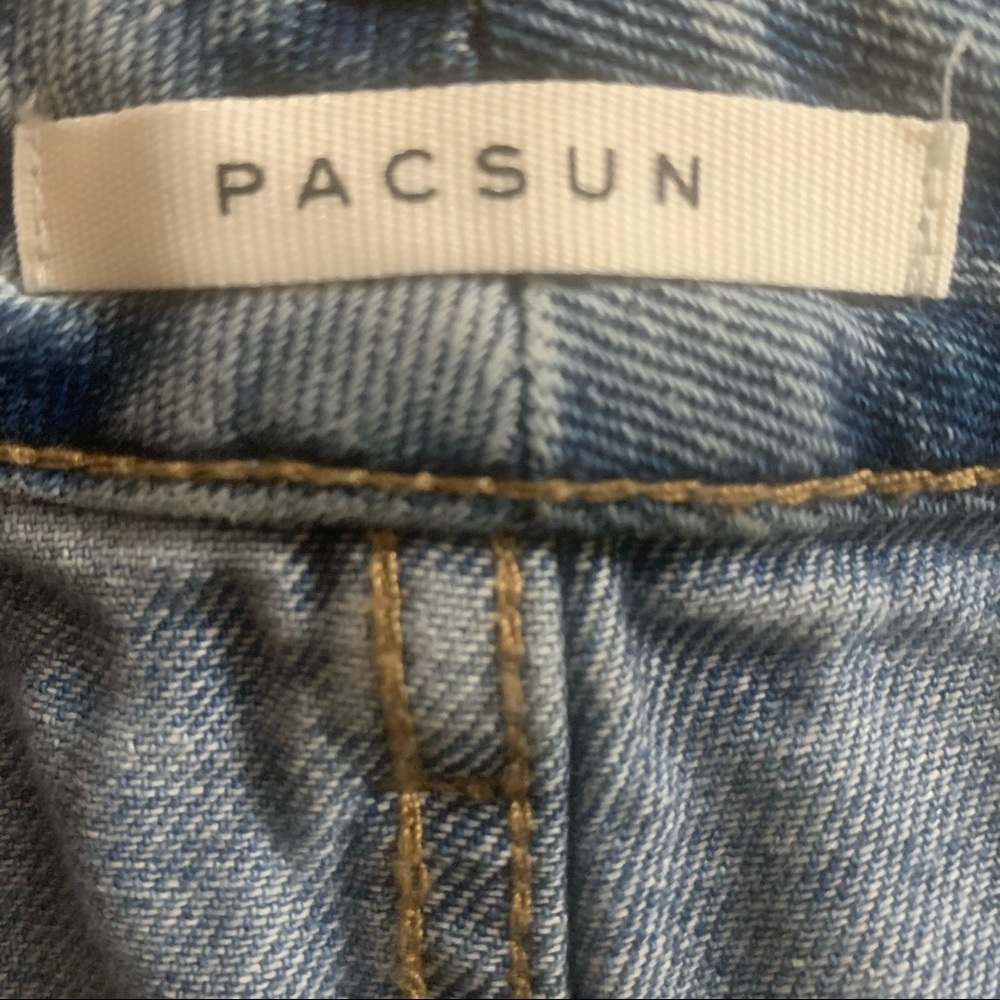 PacSun Blue High Rise Distressed Jeans - Picture 2 of 6